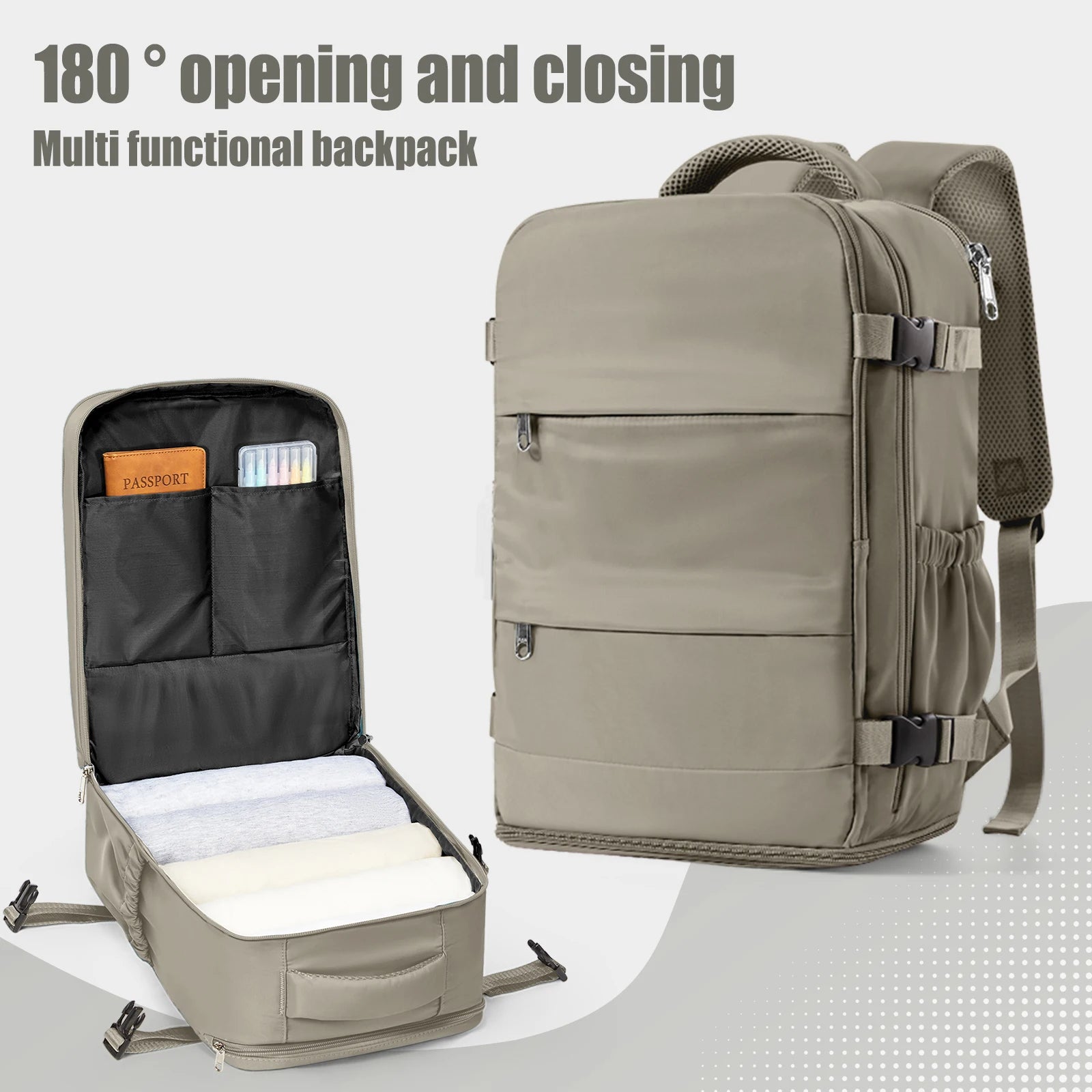 Travel Cabin Bag Backpack for Men Women Hand Luggage