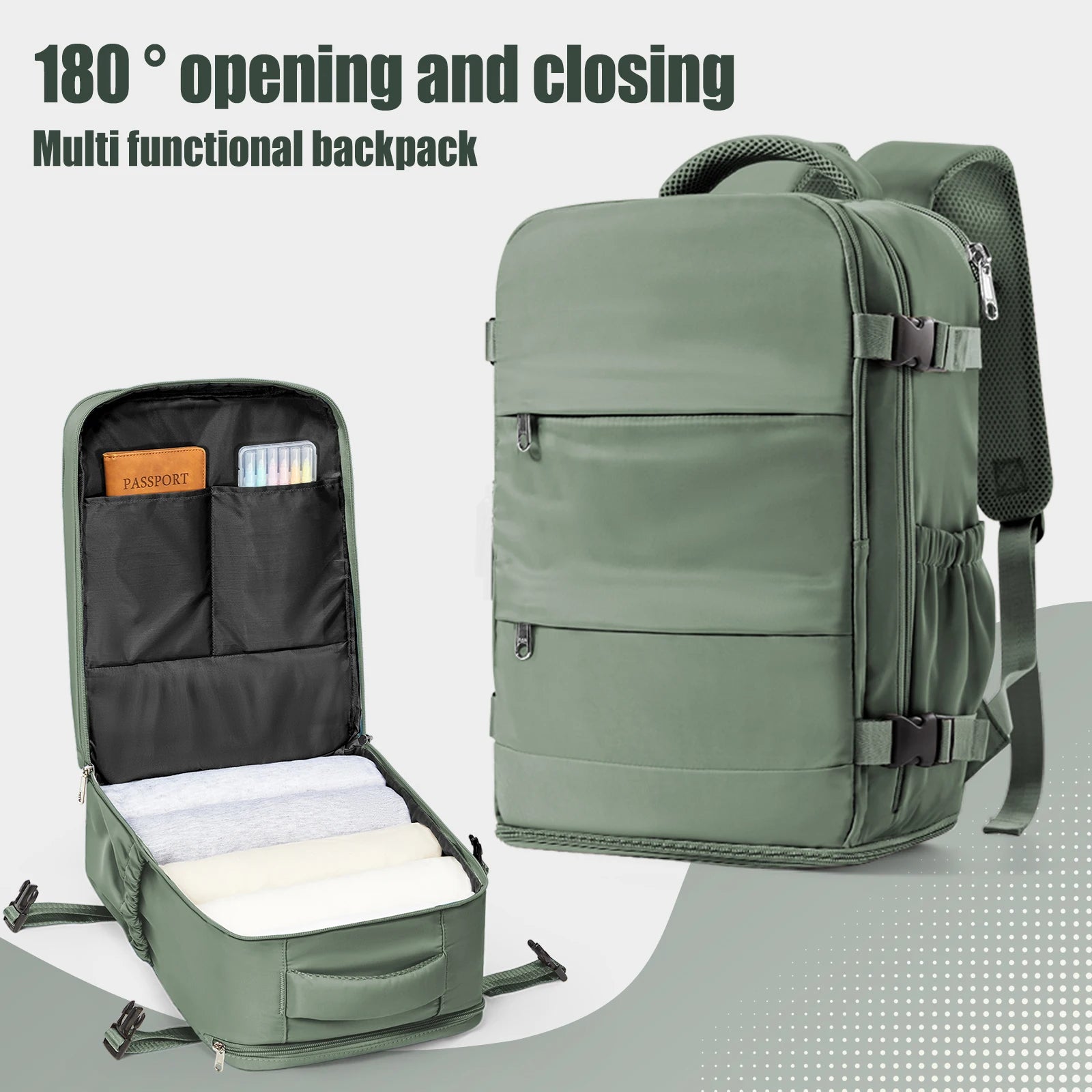 Travel Cabin Bag Backpack for Men Women Hand Luggage